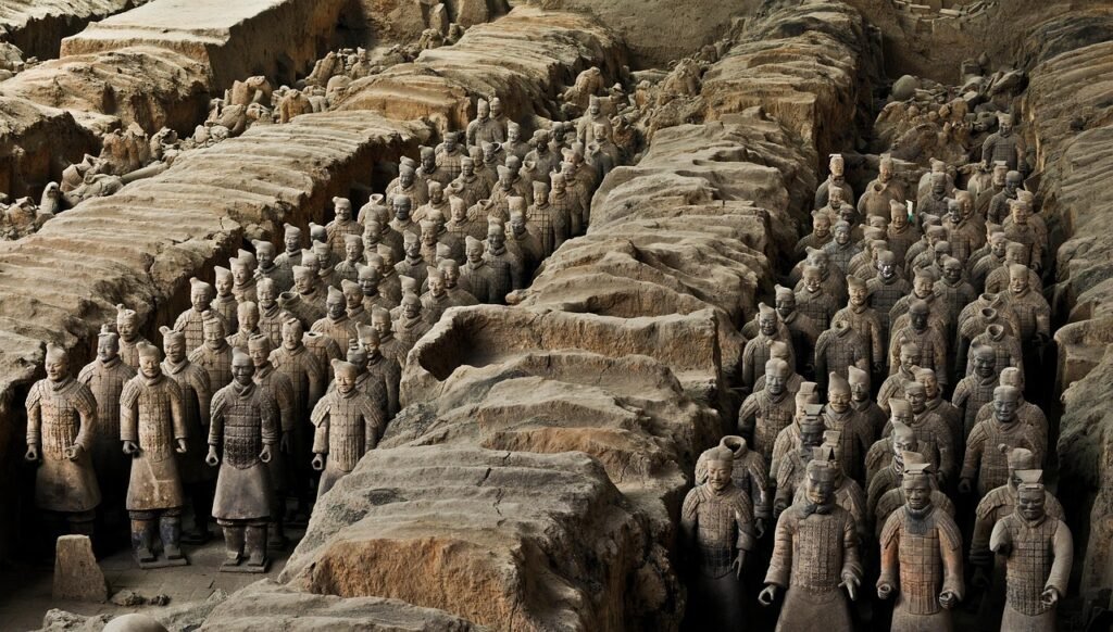 terracotta army, china, xi'an, soldier, statue, buried, terracotta army, terracotta army, china, china, china, china, china